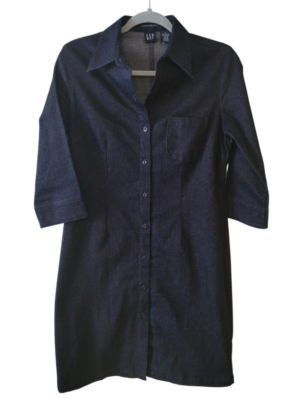 Gap Dark Wash Denim Jean Shirt Dress Size 6